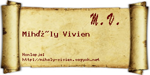 Mihály Vivien névjegykártya