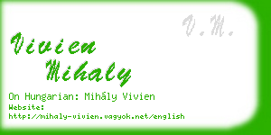 vivien mihaly business card